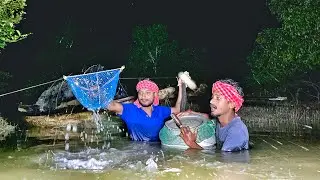 অমাবস্যার রাতে গাছ দোন দিয়ে সুন্দরবন জঙ্গল থেকে 🦀🦀কাঁকড়া ধরলাম Sundarban crab catching!!!