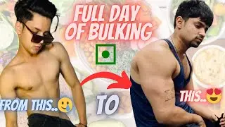 FULL DAY OF EATING ( BULKING ) | VEG | INDIAN DIET | BUDGET DIET PLAN