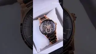 Titan Ceramic Fusion Automatic Rose Gold Dual-Toned Stainless Steel Bracelet Watch for Men #shorts