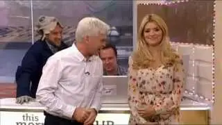 Holly is frightened by an alien again!..and feels sick - This Morning - 13th July 2012