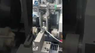 [SteviS chamfering machine] Short length aluminum round pipe automatic double end chamfering machine