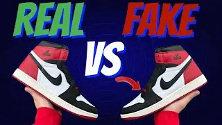 2025 Real Vs Fake Jordan 1 &ldquo;Black Toe&rdquo; Reimagined
