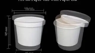 Takeaway paper food containers