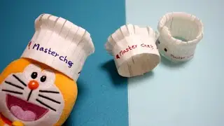 Notebook Paper Master Chef Hat - Easy Folding Hat Master Chef - Crafts with note book paper Design