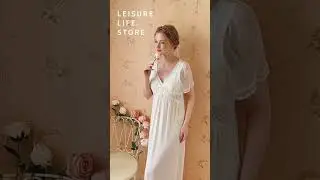 French Princess Summer Nightdress &ndash; Sweet & Elegant Sleepwear #leisurelifestore #summersleepwear