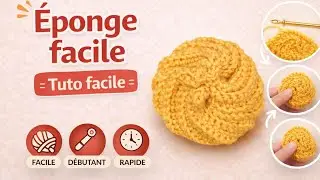 Comment faire une tawashi au crochet 100% coton