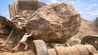 🔥“HEAVY BOULDERS CRUSHING Moments Caught on Camera! (MOST INTENSE DRAMA EVER!)”