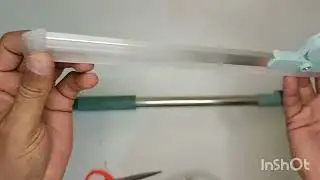 Silicone Rubber Blade Floor Wiper, Magic Broom, Squeegee Broom with Long Telescopic Handle