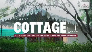 Swiss cottage tent for resorts and farm houses completely waterproof tent