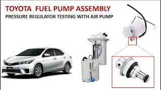 DIY Testing Toyota Fuel pump pressure regulator using air pump to avoid costly repairs
