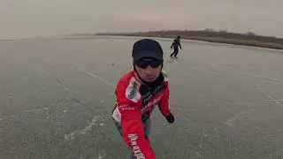 9 év után végre korcsolyáztunk a Balatonon 