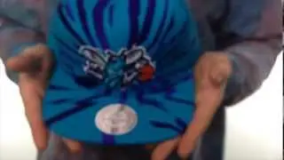 Hornets 'EARTHQUAKE SNAPBACK' Teal Hat by Mitchell & Ness