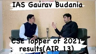 Gaurav Budania(AIR 13 UPSC CSE, Rank 12 RAS) tells the secret of success in India's toughest exams.