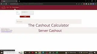 Cashout Calculator   Server
