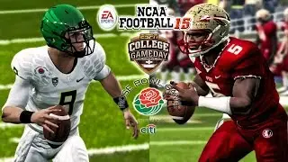 NCAA Football 15 - (2) Oregon vs (3) FSU | 2015 Rose Bowl Gameplay! Super Mariota!