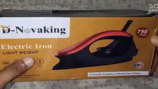 Unboxing 750 Watts  Light Weight Dry Iron with Non-Stick Soleplate