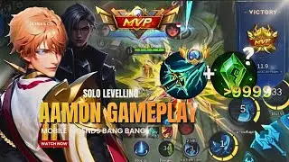 AAMON COLLABORATE SOLO LEVELING😝 GLOBAL BUILD AND EMBLEM LEGENDARY // MLBB GLOBAL  PlAYER GAMEPLAY