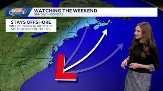 Video: Tracking coastal storm for weekend, how close it gets in question