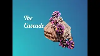 The Cascade Book Folding Center Piece, Book Art, Vintage Roses
