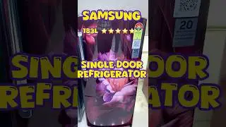 Samsung 183L 5 star rating single door fridge 2025 | best 5 star single door fridge #viralshorts