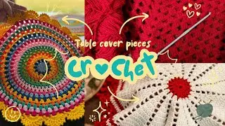 Crochet Table covers 🧶🪡 Beautiful Easy and Simple Crochet and other Designs! 