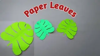 How To Make Paper Leaves | Paper Leaves Tutorial | Easy Paper leaves | Sadia's Craft World