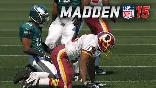 Madden 15 Gameplay Commentary - Philadelphia Eagles vs Washington Redskins - 1080p HD Xbox One