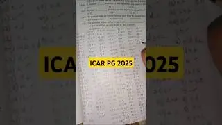🎓 Day 1 Study With Me Session | ICAR PG Entrance Exam 2025 | Dairy Technology 📘🧪 #ndri #icar #icarpg