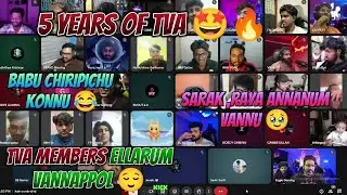 5 YEARS OF TVA 🤩🎉 TVA MEMBERS ELLARUM VANNAPPOL 🙂 BABU CHIRIPICHU KONNU 😂 #eaglegaming #gtarp #tva 