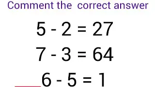 comment the correct answer #live math quiz # mathpuzzle#braingame