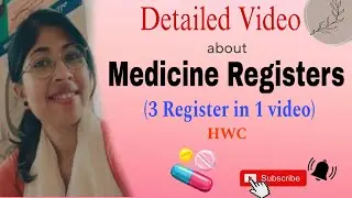 Medicine Stock Register||Expired Medicine Register||Stock out Medicine Register||HWC||CHO'S World||