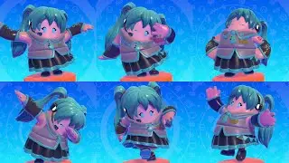 200+ emotes with Hatsune Miku in 4K - Fall Guys