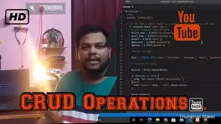 CRUD Operations using PHP and MySQL