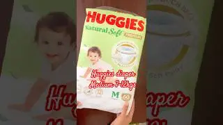 ☁️HUGGIES NATURAL SOFT PREMIUM BABY DIAPER PANTS☁️ Medium size ( 7-12kgs ) #huggies #babydiaper