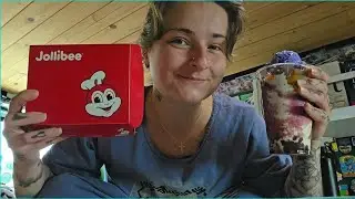 Jollibee & Halo Halo Eat With Me! 3000 Subscriber Thank You! VanLife VanVlog 139.