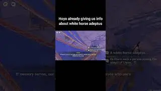 WHITE HORSE ADEPTUS MENTIONED! #genshinimpact #genshin #gaming