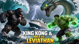 Can King Kong and Hulk TEAM UP to Defeat the Fierce Leviathan?