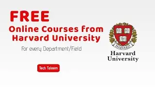 Free Harvard University Online Courses| tech taleem in Sindhi