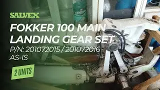 Virtual Product Inspection at Salvex - Fokker 100 Main Landing Gear Set - LH & RH