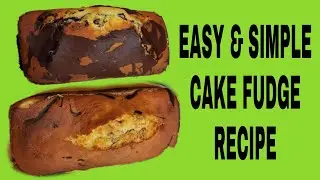 EASY AND SIMPLE CAKE FUDGE RECIPE | CHOCO LAYERED CAKE FUDGE | SIMPLE CAKE RECIPE