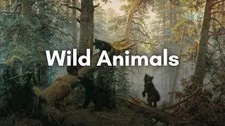 Wild Animals Art Collection for your TV | Virtual Art Gallery | 3 Hrs | 4K Ultra HD