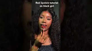 Red Lipstick Tutorial for Black Girls | Lip Combo on Dark Skin&rdquo; Combo on Dark Skin&rdquo;