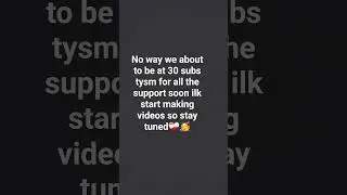 Tysm guys