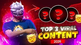 Top 3 Viral Channel Idea's 2026 ||Totally New Trending Contents For Gaming ||
