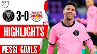 Messi 1st goal for Miami inter cf | Highlight Miami inter vs redbull newyork | #football #messi