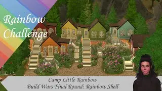 Camp Little Rainbow | Build Wars Rainbow Challenge | Final Round: Rainbow Shell | Speed Build 9