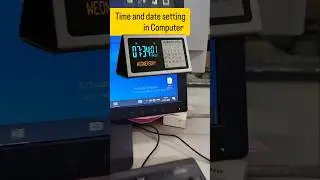 Time and date setting in Computer 🖥️ #computer #tech