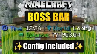 Display STATS on your BOSS BAR in Minecraft