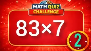 Multiplication Quiz for brain power| Daily Math Challenge 