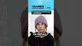 Queralt Castellet Bronze run in the Monster Energy Women's Snowboard Superpipe at X Games Aspen 2026